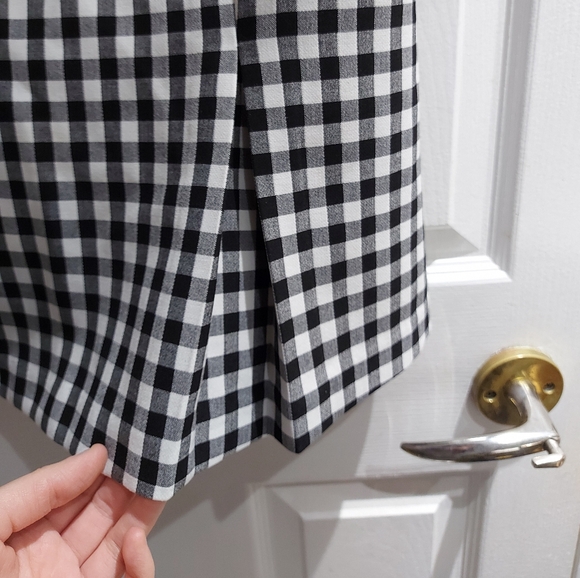 NWOT, Diane Von Furstenberg | Monochrome Gingham Plaid Sleeveless Top - Picture 9 of 16